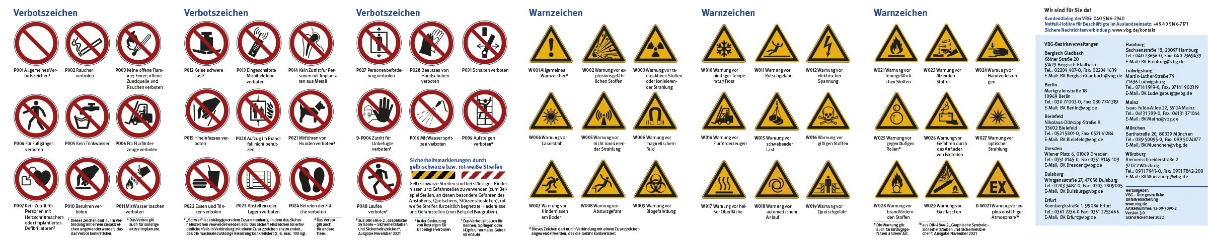 Sicherheitszeichen VBG 2